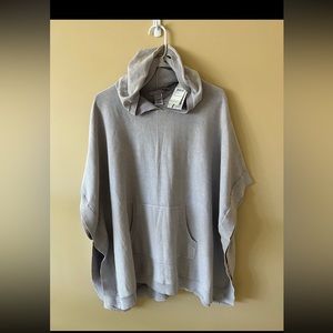 Price firm NWT Barefoot dreams long poncho tunic 100% cotton